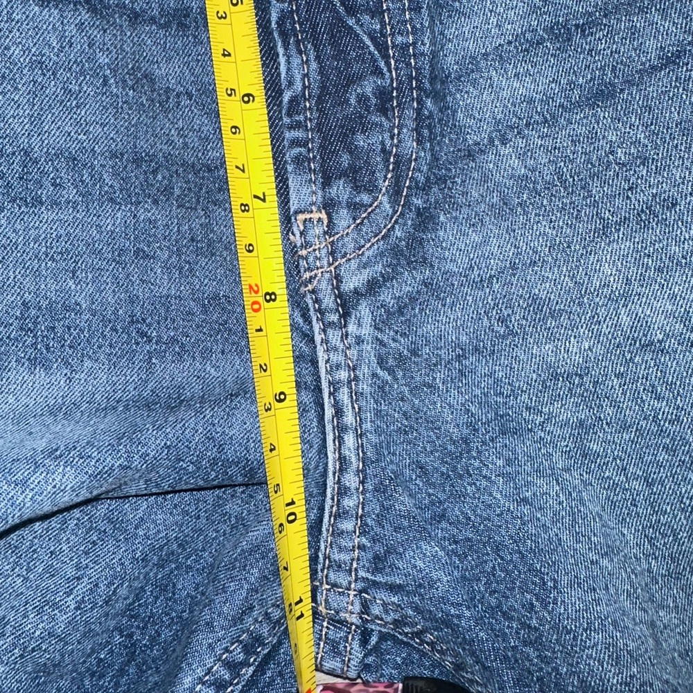 GAP Blue Straight Leg Jeans with Classic Indigo Wash - Picture 12 of 13